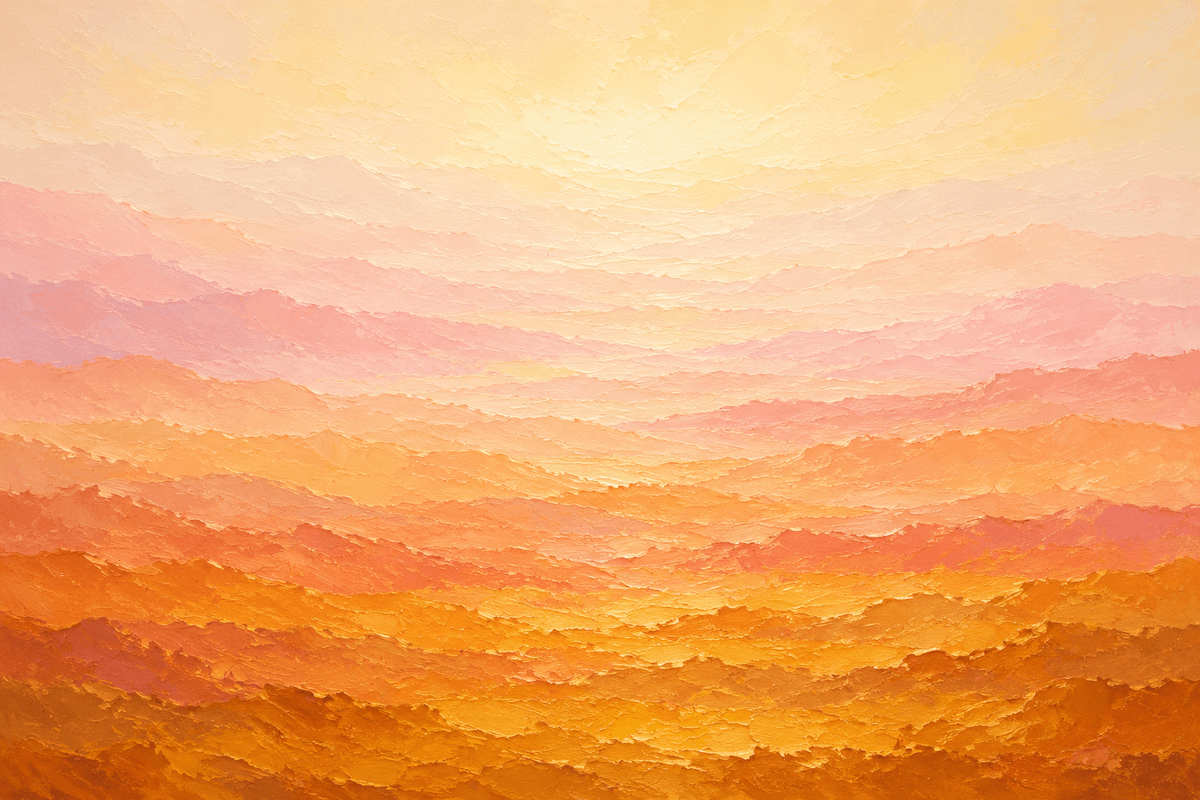 Abstract painting representing depth of knowledge versus surface-level information